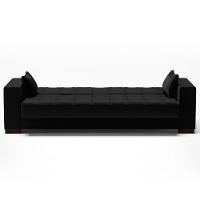 Sofá Cama Para Sala De Estar Lisboa Linho Preto - Ibiza - 7