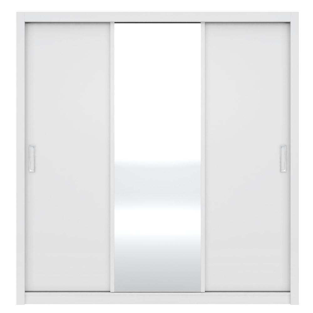 Guarda Roupa 3 Portas 2 Gavetas Residence D02 Branco - Mpozenato - 4