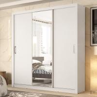 Guarda Roupa 3 Portas 2 Gavetas Residence D02 Branco - Mpozenato - 2