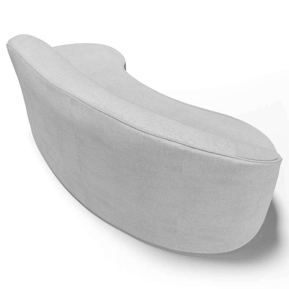 Sofá Living 2 Lugares 180cm Braço Esquerdo Mozart D06 Linho Cinza - Mpozenato - 6