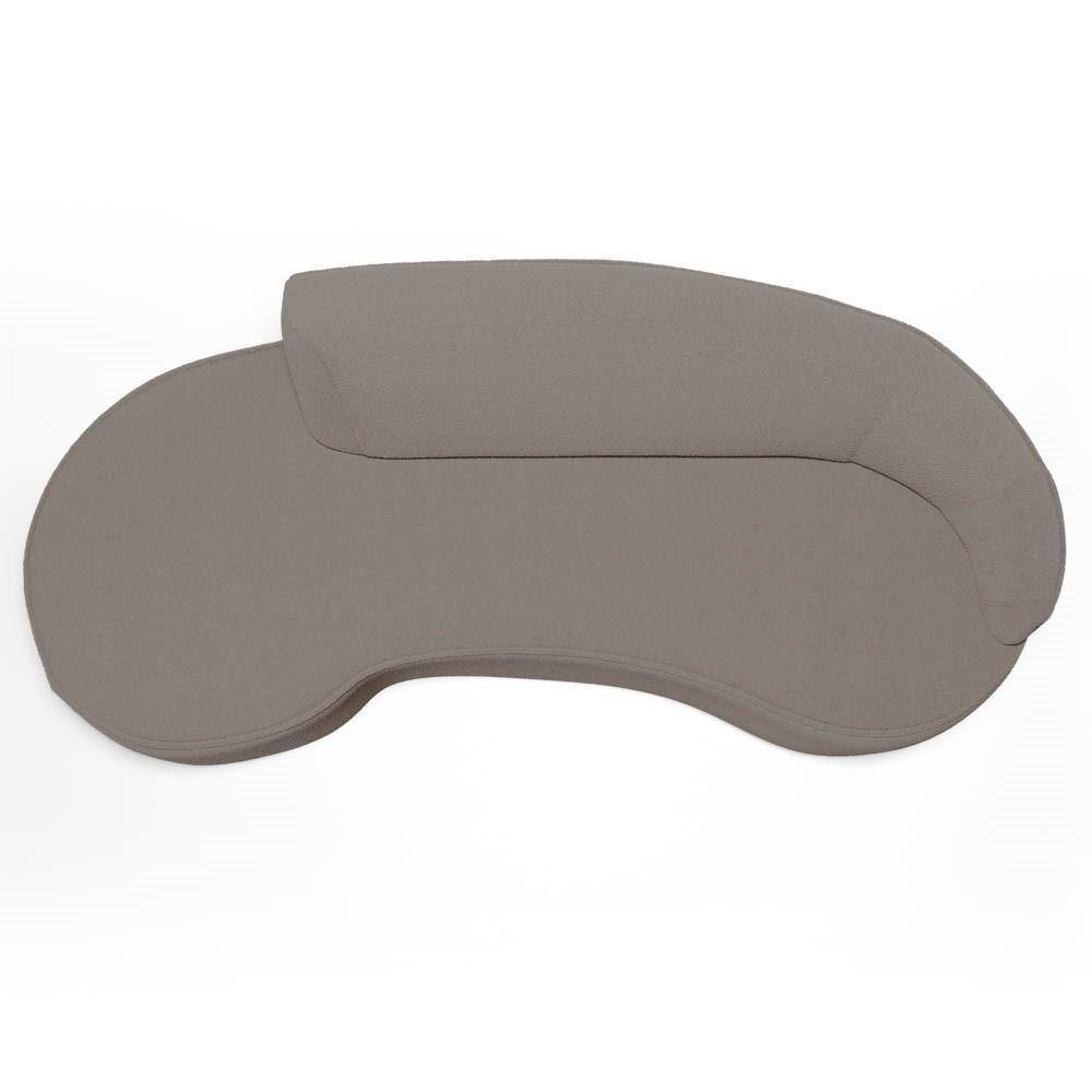 Sofá Living 4 Lugares 300cm Braço Direito Mozart D06 Bouclê Bege Escuro - Mpozenato - 8