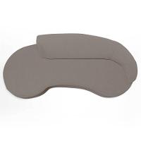 Sofá Living 4 Lugares 300cm Braço Direito Mozart D06 Bouclê Bege Escuro - Mpozenato - 8