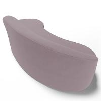 Sofá Living 3 Lugares 210cm Braço Esquerdo Mozart D06 Veludo Rosê - Mpozenato - 6