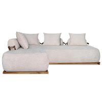 Sofá 6 Lugares Ilha 2 Módulos 220cm Viero S06 Boucle Bege - Mpozenato - 7