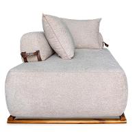 Sofá 6 Lugares Ilha 2 Módulos 220cm Viero S06 Boucle Bege - Mpozenato - 8