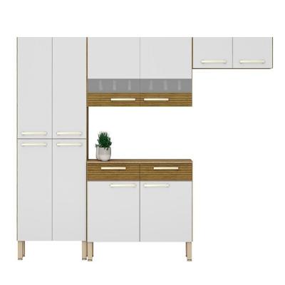 Cozinha Compacta Com Balcão 221cm Vivian Freijó-supremo Z06 - Mpozenato