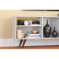 Rack para TV RT3014 até 47 Polegadas c/ 1 Porta Preto/Rustico - Movelbento - 3