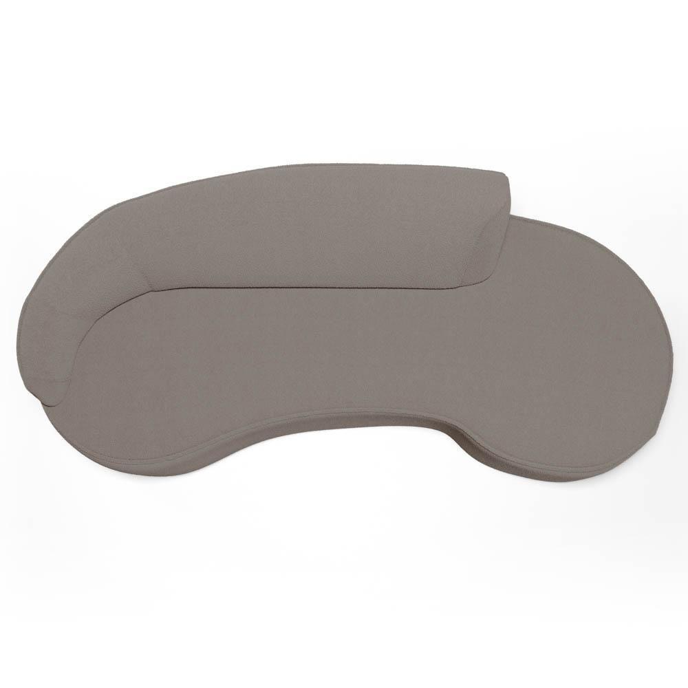 Sofá Living 4 Lugares 280cm Braço Esquerdo Mozart D06 Bouclê Bege Escuro - Mpozenato - 8