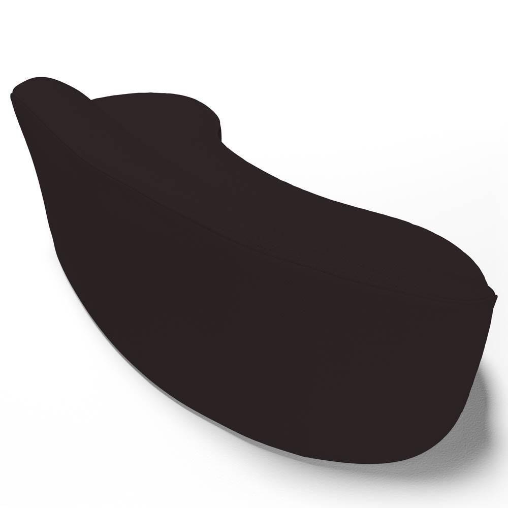 Sofá Living 3 Lugares 210cm Braço Esquerdo Mozart D06 Sintético Marrom - Mpozenato - 6