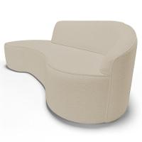 Sofá Living 3 Lugares 210cm Braço Direito Mozart D06 Sintético Bege - Mpozenato - 7