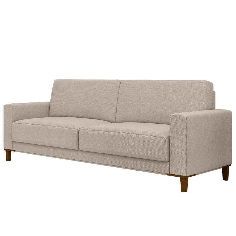 Sofá 3 Lugares 214cm Com 02 Poltronas Zaire M22 Linho Areia - Mpozenato - 7