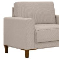Sofá 3 Lugares 214cm Com 02 Poltronas Zaire M22 Linho Areia - Mpozenato - 10