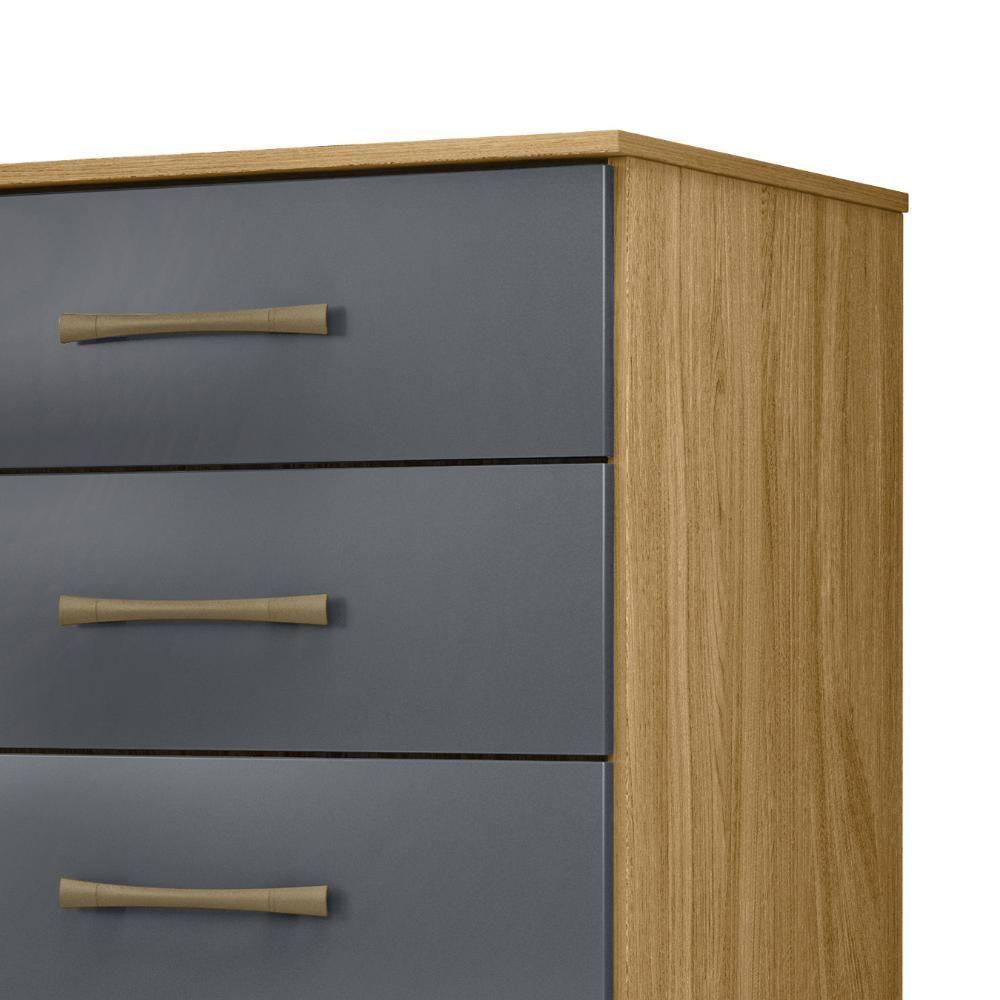 Cômoda Para Quarto 61cm Com 4 Gavetas Miriad Freijó-cinza Z17 - Mpozenato - 5