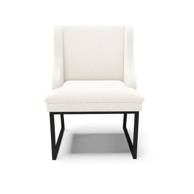 Cadeira Sala De Jantar Industrial Preto Kit 4 Liz Bouclê Off White D03 - D'rossi