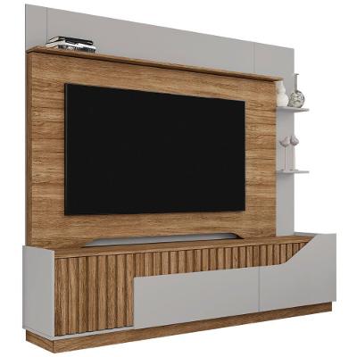 Estante Painel Para Tv 75 Pol 210cm Shay Cinamomo-off B02 - Mpozenato