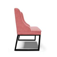 Cadeira Sala De Jantar Industrial Preto Kit 4 Liz Suede Rosê D03 - D'rossi - 5