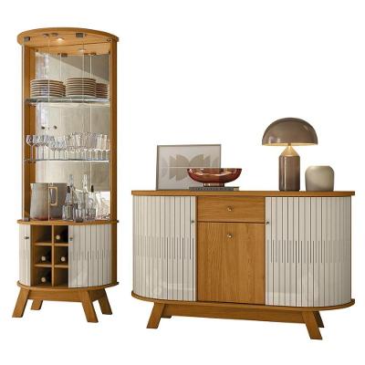 Cristaleira De Vidro Melina E Buffet Toni Z10 Off-cinamomo - Mpozenato