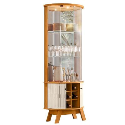 Cristaleira De Vidro Com Led 67cm Melina Z10 Off-cinamomo - Mpozenato