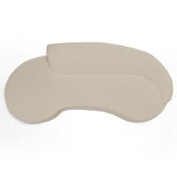 Sofá Living 4 Lugares 300cm Braço Direito Mozart D06 Sintético Bege - Mpozenato - 8