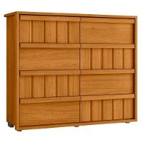 Cômoda Para Quarto Com 8 Gavetas 136cm Avila Cinamomo Z10 - Mpozenato - 1