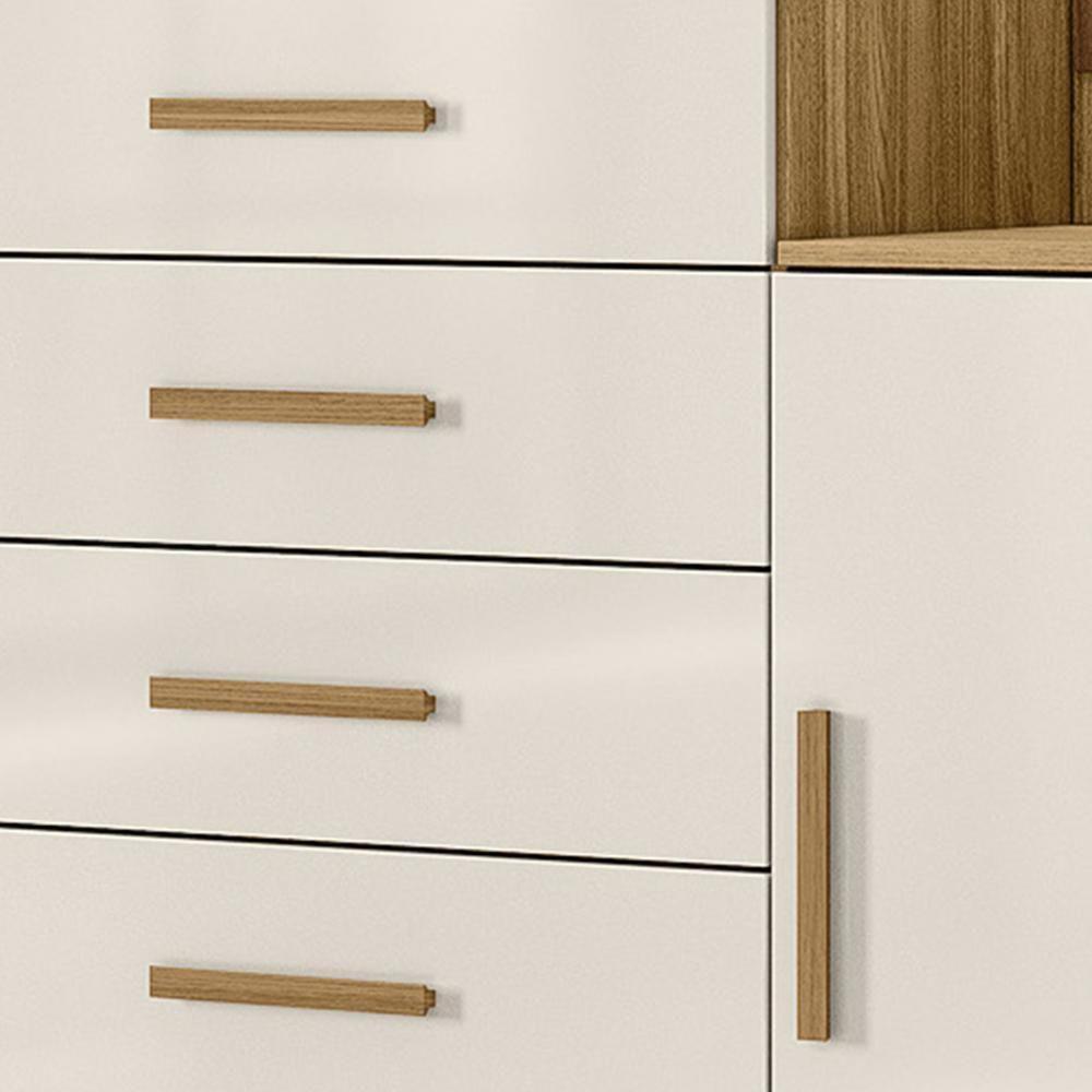 Cômoda Para Quarto 104cm Com Espelho Kyra Freijó-off Z17 - Mpozenato - 6