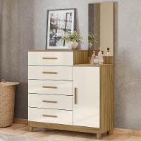 Cômoda Para Quarto 104cm Com Espelho Kyra Freijó-off Z17 - Mpozenato - 2