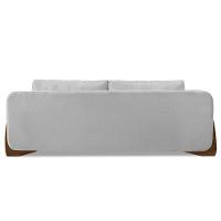 Sofá 2 Lugares Base De Madeira 160cm Izzy S06 Linho Grigio - Mpozenato - 6