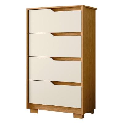 Cômoda Para Quarto 4 Gavetas 70cm Sole Flex Off-cinamomo - Albatroz