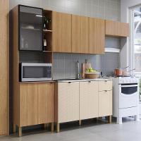 Cozinha Compacta Balcão Com Pia 120cm Laura Plus Freijó-soft Z06 - Mpozenato - 2