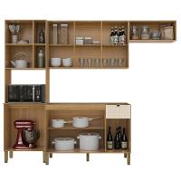 Cozinha Compacta Balcão Com Pia 120cm Laura Plus Freijó-soft Z06 - Mpozenato - 6