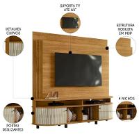 Estante Painel De Tv 65 Pol 183cm Ramona Z10 Cumaru-opala - Mpozenato - 3