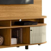 Estante Painel De Tv 65 Pol 183cm Ramona Z10 Cumaru-opala - Mpozenato - 5