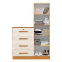 Cômoda Para Quarto 109cm 1 Porta Belize Plus Off-cinamomo - Albatroz - 5