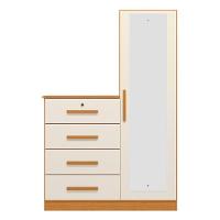 Cômoda Para Quarto 109cm 1 Porta Belize Plus Off-cinamomo - Albatroz - 6