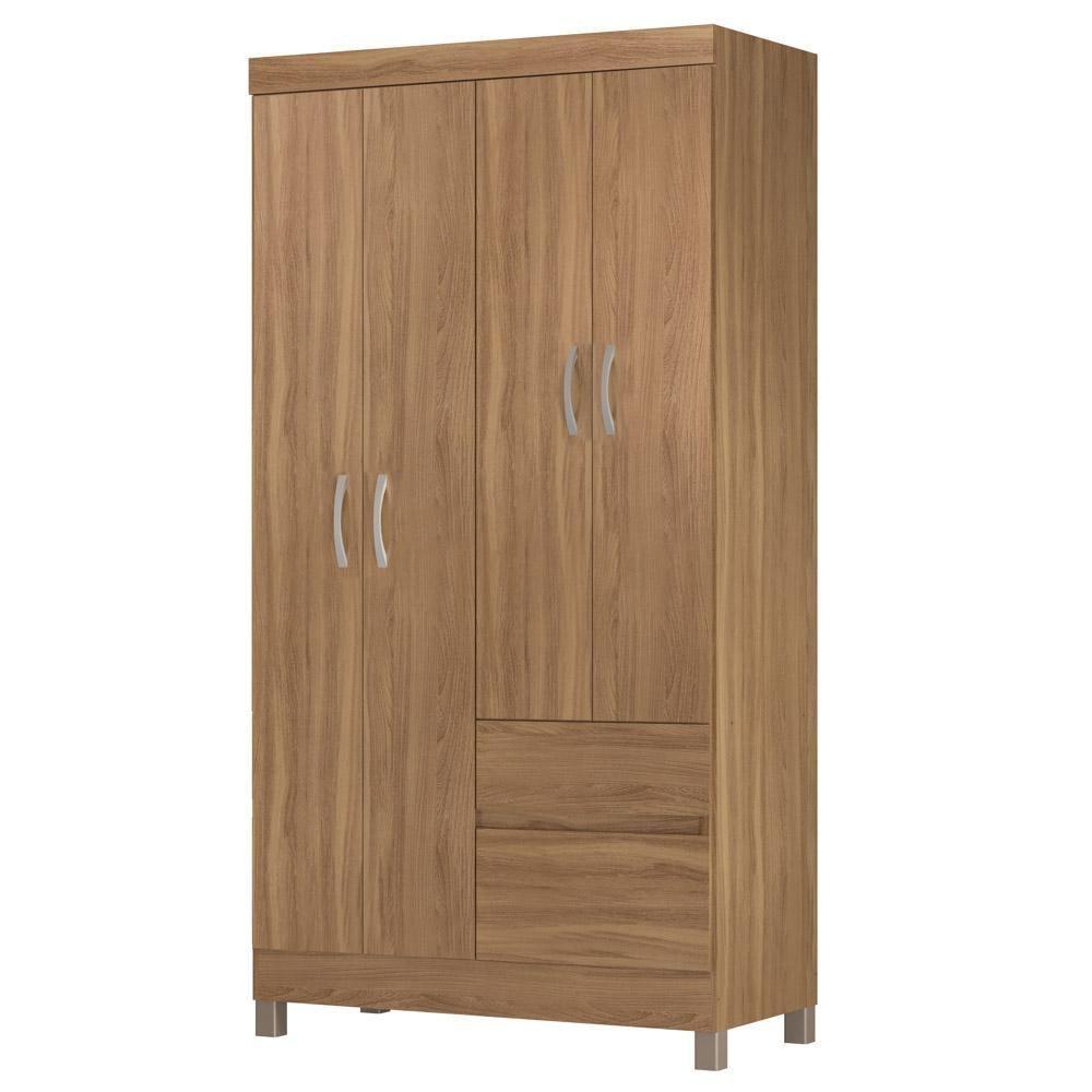Guarda Roupa 4 Portas 2 Gavetas Lotus D02 Amendola Touch - Mpozenato - 1