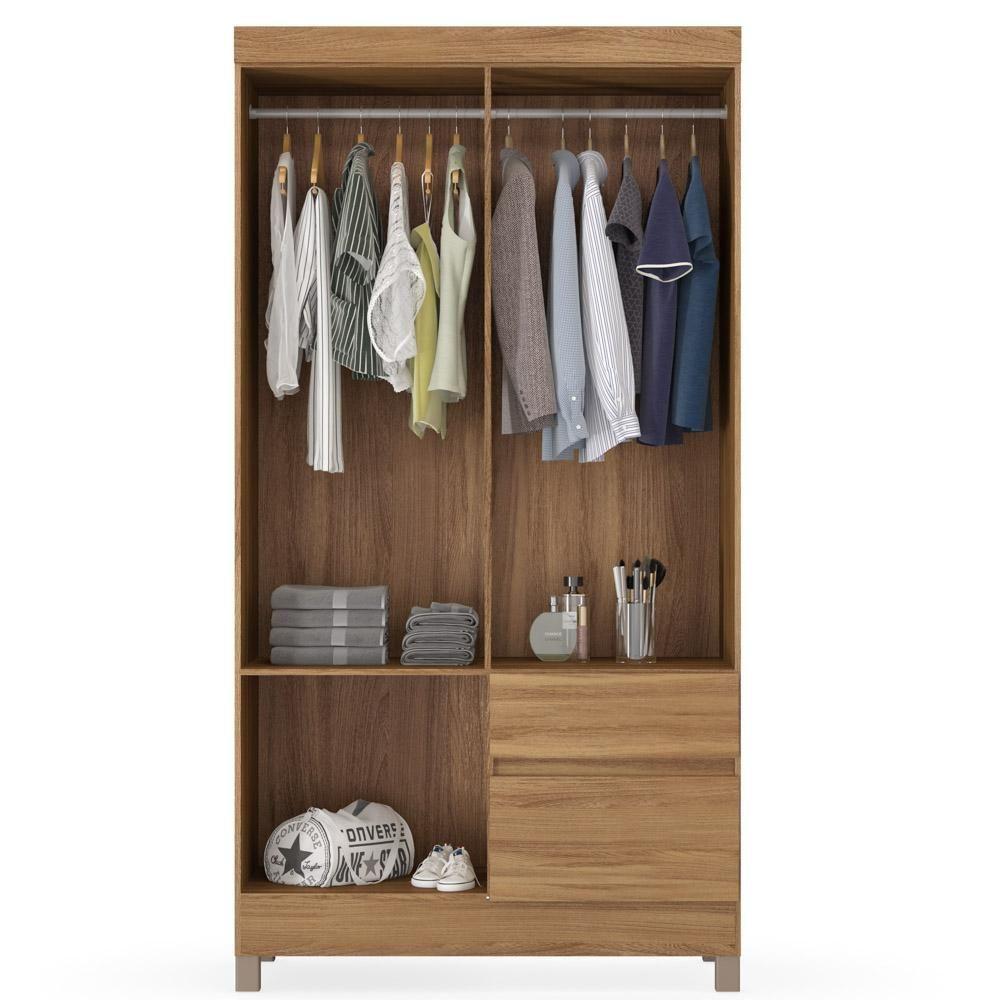 Guarda Roupa 4 Portas 2 Gavetas Lotus D02 Amendola Touch - Mpozenato - 3