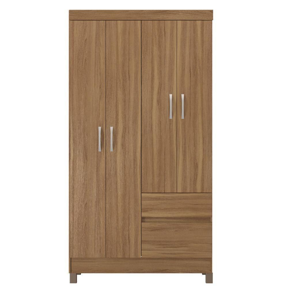 Guarda Roupa 4 Portas 2 Gavetas Lotus D02 Amendola Touch - Mpozenato - 5