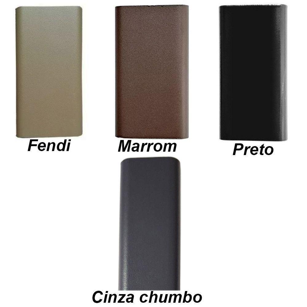 Mesa Roma Com Tampo Ripado 120 Cm Alumínio Marrom - 6