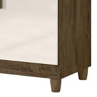Cômoda Para Quarto 104cm Com Espelho Kyra Castanho Wood-off Z17 - Mpozenato - 3