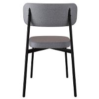 Cadeira De Jantar Estofada Kit 6 Ella M25 Linho Cinza - Mpozenato - 7