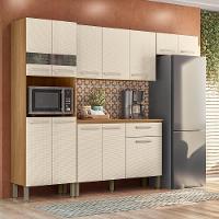 Cozinha Compacta Com Balcão 251cm Louis Plus Freijó-soft Z06 - Mpozenato - 2