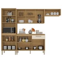 Cozinha Compacta Com Balcão 251cm Louis Plus Freijó-soft Z06 - Mpozenato - 5