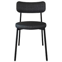 Cadeira De Jantar Estofada Kit 2 Nyka M25 Linho Grafite - Mpozenato - 6