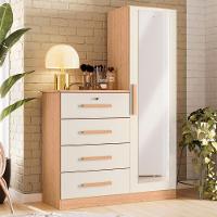 Cômoda Para Quarto 109cm 1 Porta Belize Plus Off-freijó - Albatroz - 2