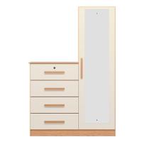 Cômoda Para Quarto 109cm 1 Porta Belize Plus Off-freijó - Albatroz - 6