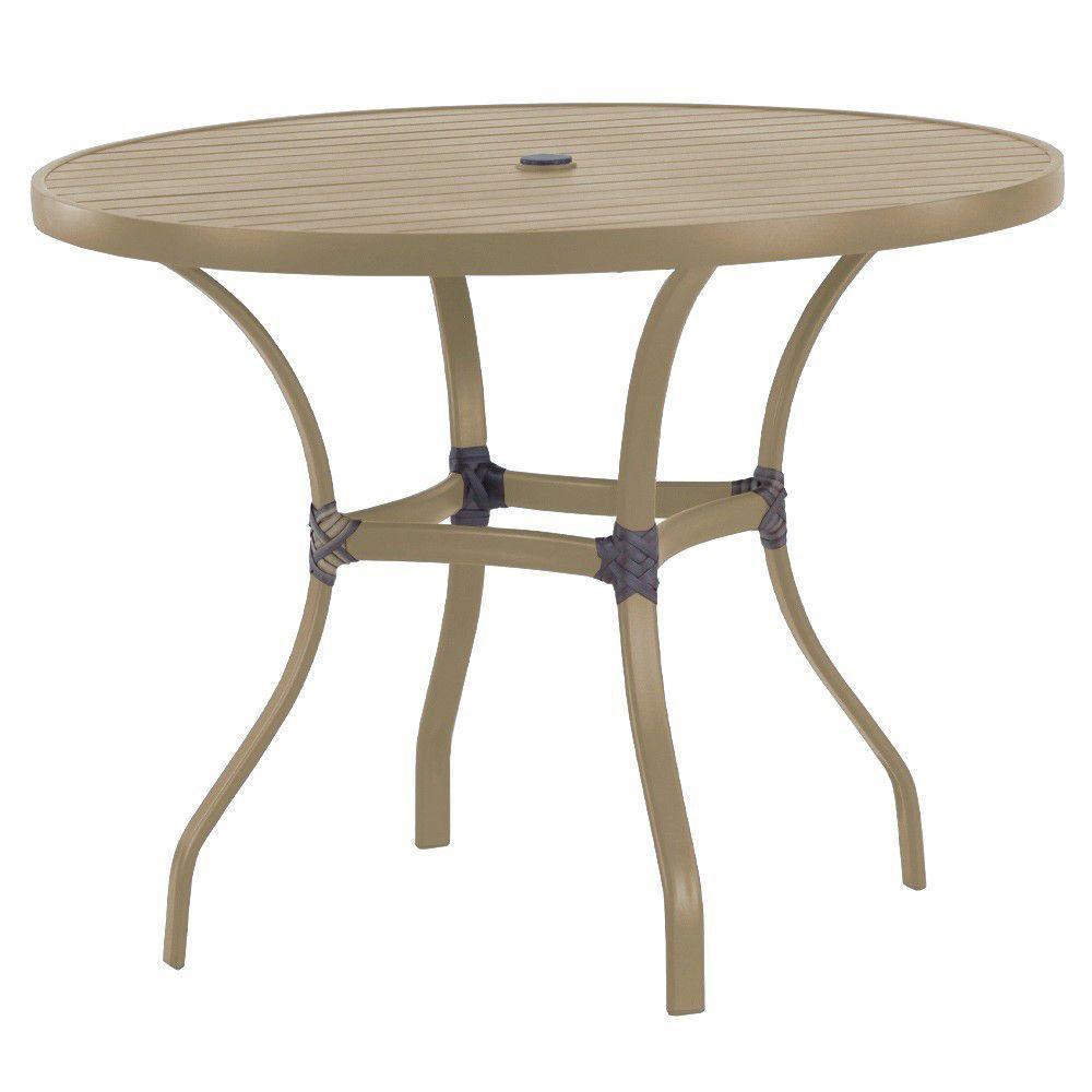 Mesa Roma Com Tampo Ripado 120 Cm Alumínio Fendi - 1