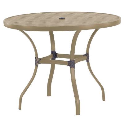 Mesa Roma Com Tampo Ripado 120 Cm Alumínio Fendi