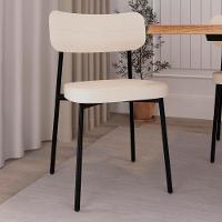 Cadeira De Jantar Estofada Kit 4 Ella M25 Linho Palha - Mpozenato - 2