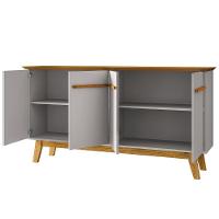 Buffet Aparador Sala De Estar 160cm 4 Portas Opala Naturalle-off - Bechara - 5