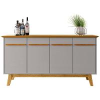 Buffet Aparador Sala De Estar 160cm 4 Portas Opala Naturalle-off - Bechara - 7